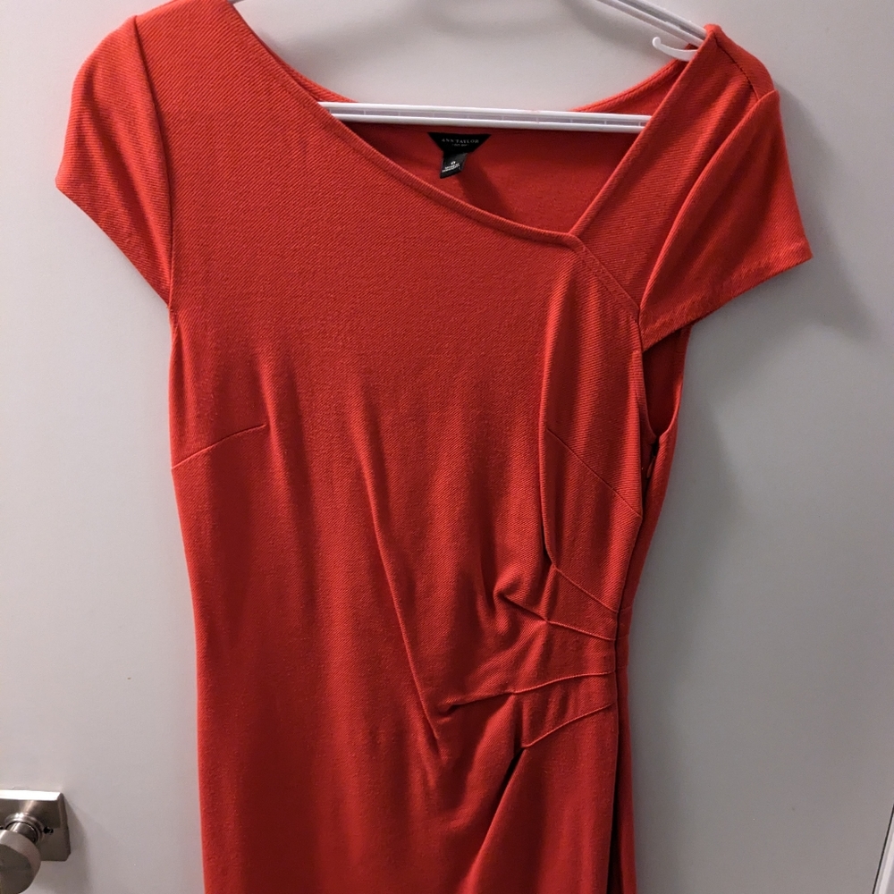 Ann Taylor dress Red and Orange Dress - Size 0